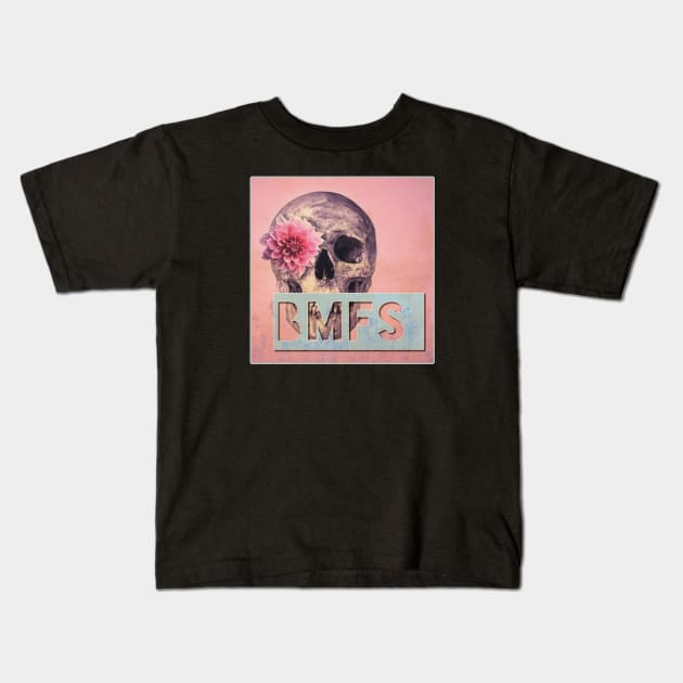 BMFS square skull design Kids T-Shirt by Trigger413